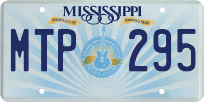 MS license plate MTP295