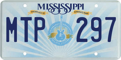 MS license plate MTP297
