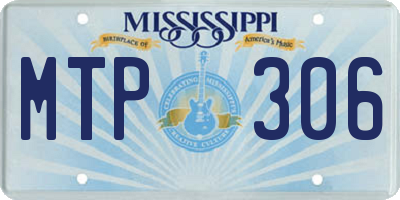 MS license plate MTP306