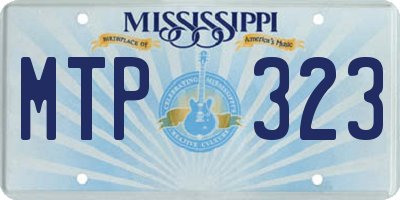 MS license plate MTP323