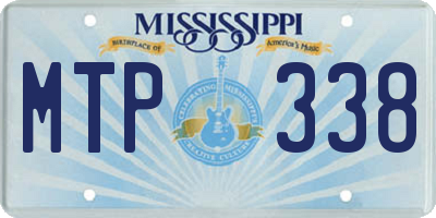 MS license plate MTP338