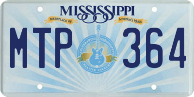 MS license plate MTP364