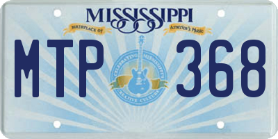 MS license plate MTP368