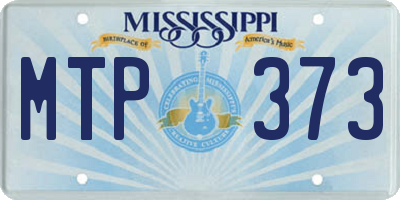 MS license plate MTP373