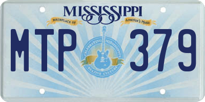 MS license plate MTP379