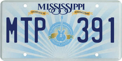 MS license plate MTP391
