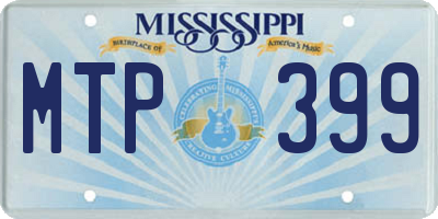 MS license plate MTP399
