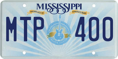 MS license plate MTP400