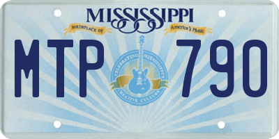 MS license plate MTP790