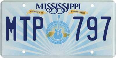 MS license plate MTP797