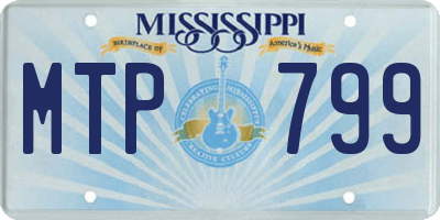 MS license plate MTP799