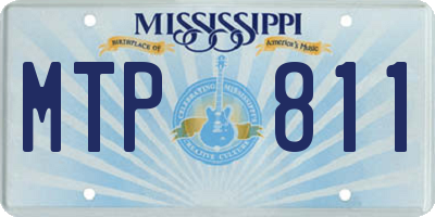 MS license plate MTP811