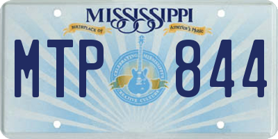 MS license plate MTP844