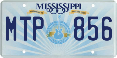 MS license plate MTP856
