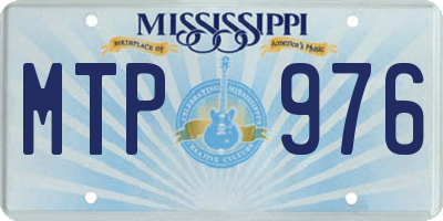 MS license plate MTP976