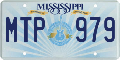 MS license plate MTP979