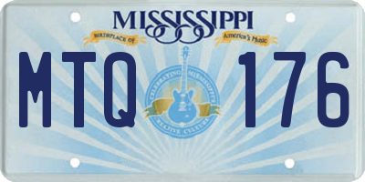 MS license plate MTQ176