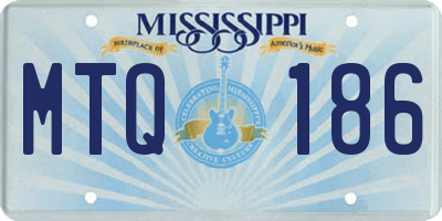 MS license plate MTQ186