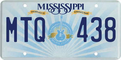 MS license plate MTQ438