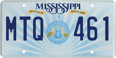 MS license plate MTQ461