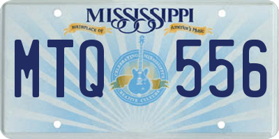 MS license plate MTQ556