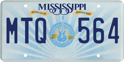 MS license plate MTQ564