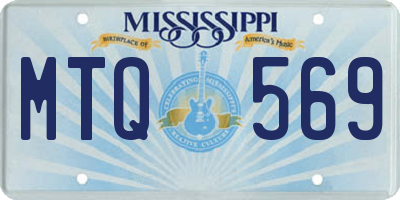 MS license plate MTQ569