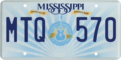 MS license plate MTQ570