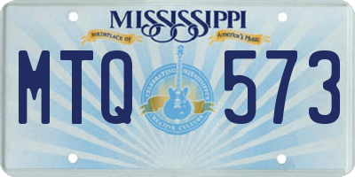 MS license plate MTQ573