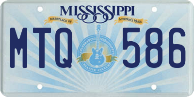 MS license plate MTQ586