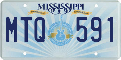 MS license plate MTQ591
