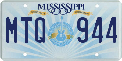 MS license plate MTQ944