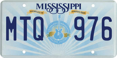 MS license plate MTQ976