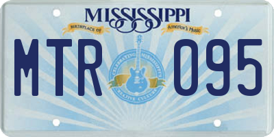 MS license plate MTR095