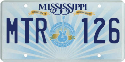 MS license plate MTR126