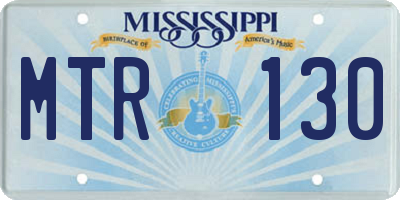 MS license plate MTR130