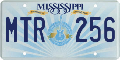 MS license plate MTR256