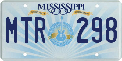 MS license plate MTR298