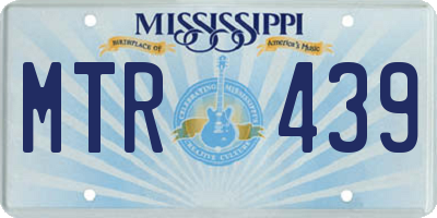 MS license plate MTR439