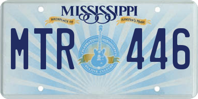 MS license plate MTR446