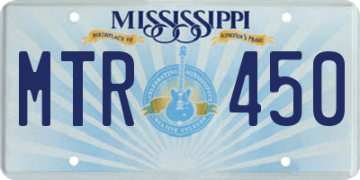 MS license plate MTR450