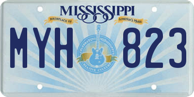 MS license plate MYH823