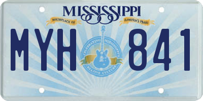 MS license plate MYH841