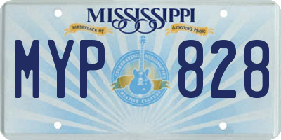MS license plate MYP828