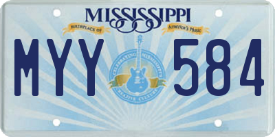 MS license plate MYY584