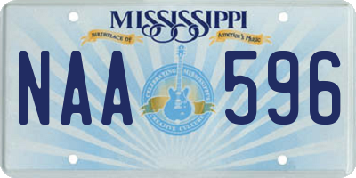 MS license plate NAA596