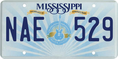 MS license plate NAE529