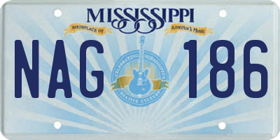 MS license plate NAG186