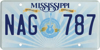 MS license plate NAG787