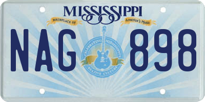 MS license plate NAG898